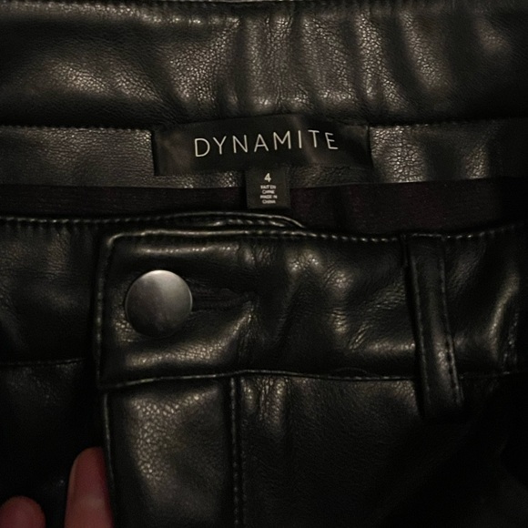 Gisele Faux Leather Straight Leg Pants - Picture 5 of 5